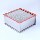 Filtro de alta temperatura dos meios HEPA da fibra de vidro com os separadores de alumínio do quadro do SUS