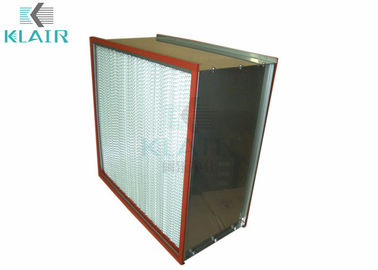 Filtro de ar de alta temperatura da micro fibra de vidro com quadro dobro do Sus do encabeçamento