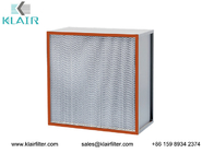 Filtro de alta temperatura dos meios HEPA da fibra de vidro com os separadores de alumínio do quadro do SUS
