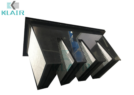 Do filtro de ar compacto do banco do grânulo V do carbono ativado armação de aço plástica/galvanizada