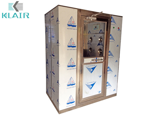 Chuveiro de ar automático de aço inoxidável 110-380V da carga do quarto desinfetado de porta deslizante