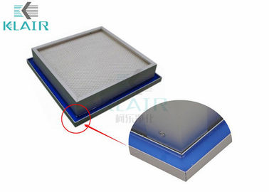 Mini filtro de ar do gel de silicone do plissado, filtros reversos de Hepa do selo do gel para o quarto desinfetado