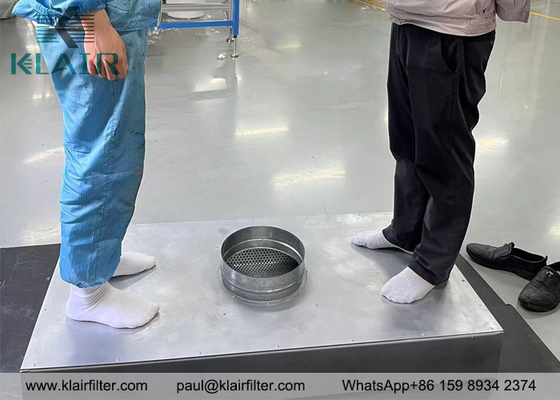 Módulo de filtro HEPA de tecto condutor, 24 polegadas x 48 polegadas, tipo de superfície caminhável