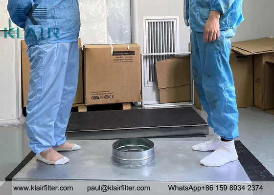 Módulo de filtro HEPA de tecto condutor, 24 polegadas x 48 polegadas, tipo de superfície caminhável