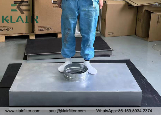 Módulo de filtro HEPA de tecto condutor, 24 polegadas x 48 polegadas, tipo de superfície caminhável