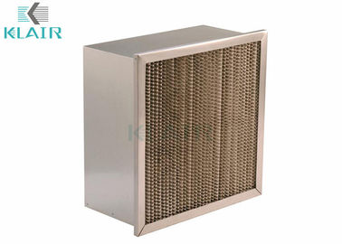 Ashrae Merv 14 séries de alta temperatura do filtro de ar com único quadro do encabeçamento